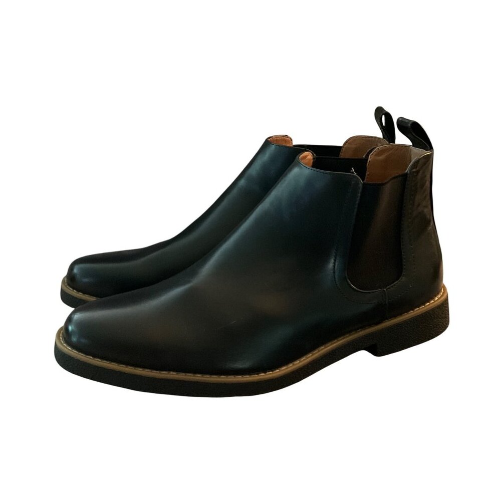 Deer Stags Men’s black rockland memory foam Chelsea boots shoes size 13 W 13W